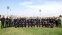 مدیرعامل مس ایران در تمرین تیم مس رفسنجان
