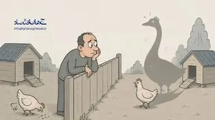 کاریکاتورـ مرغ همسایه غازه