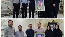 دیدار جمعی از مدیران و پرسنل فولاد اکسین خوزستان با خانواده شهید نیروی انتظامی