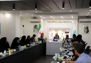 بازدید مدیران و کارشناسان پارک علم و فناوری از فولاد سنگان