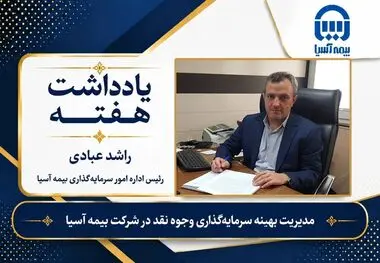 مدیریت بهینه سرمایه گذاری وجوه نقد در شرکت بیمه آسیا 