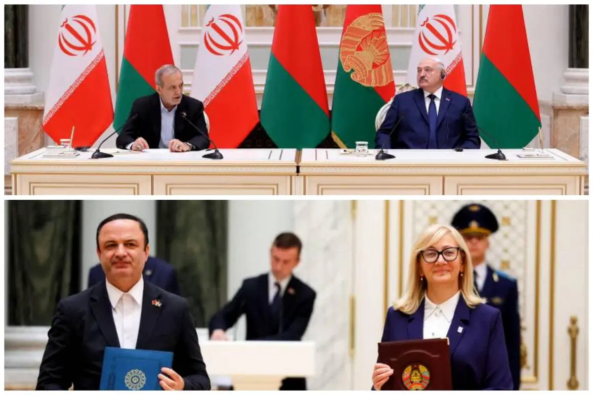 سند همکاری مناطق آزاد ایران و بلاروس امضا شد