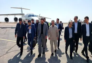 وزیر صمت برای رسیدگی به حادثه معدن وارد طبس شد
