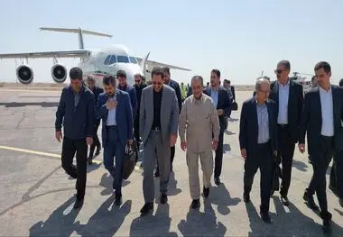 وزیر صمت برای رسیدگی به حادثه معدن وارد طبس شد
