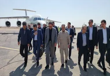 وزیر صمت برای رسیدگی به حادثه معدن وارد طبس شد
