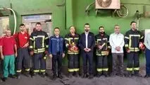 معاون منابع انسانی و امور اجتماعی با کارکنان آتش نشانی و ایمنی فولاد خوزستان دیدار نمود