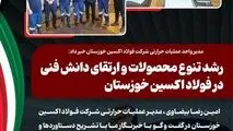 مدیر واحد عملیات حرارتی شرکت فولاد اکسین خوزستان خبر داد: رشد تنوع محصولات و ارتقای دانش فنی در فولاد اکسین خوزستان