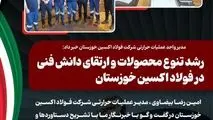مدیر واحد عملیات حرارتی شرکت فولاد اکسین خوزستان خبر داد: رشد تنوع محصولات و ارتقای دانش فنی در فولاد اکسین خوزستان