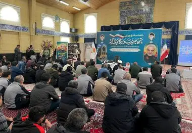 برگزاری مراسم گرامیداشت حماسه۹ دی، چهلمین روز تدفین شهید والامقام گمنام و ششمین سالگرد شهادت سردار دلها شهید حاج قاسم سلیمانی در شرکت آلومینای ایران 