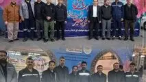 موکب شرکت فولاد اکسین خوزستان در مراسم گرامیداشت حماسه ۹ دی برپا شد