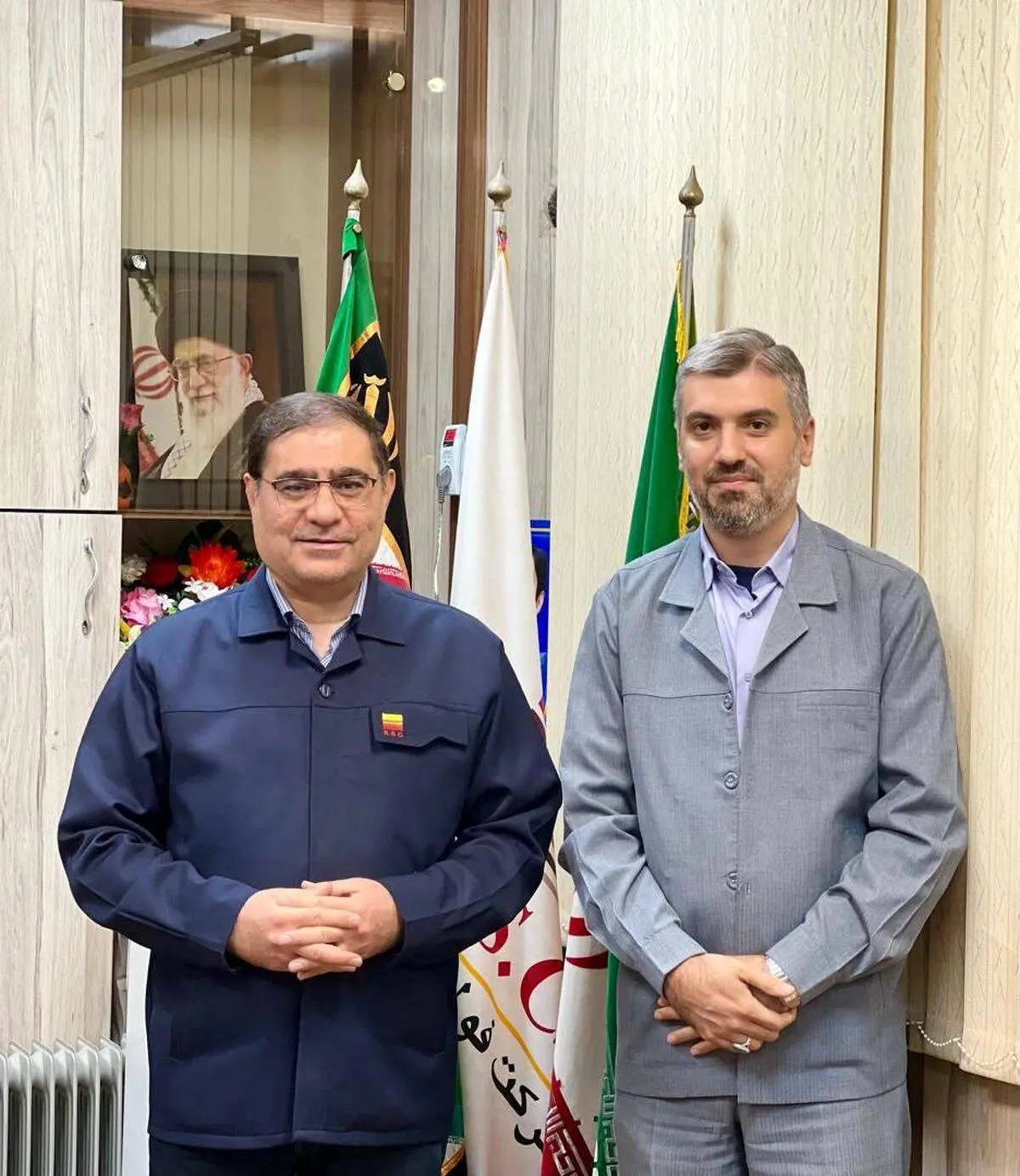 دیدار قائم مقام مدیرعامل فولاد خوزستان با فرمانده حوزه مقاومت بسیج شهید بقایی

