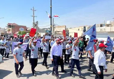 حضور پرشور کارکنان شرکت پتروشیمی زاگرس در راهپیمایی روز قدس
