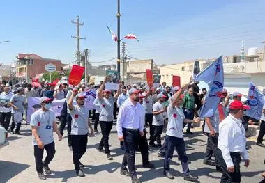 حضور پرشور کارکنان شرکت پتروشیمی زاگرس در راهپیمایی روز قدس
