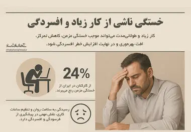 خستگی ناشی از کار زیاد و افسردگی 