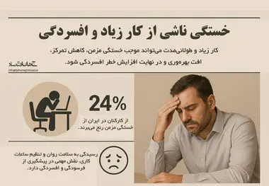 خستگی ناشی از کار زیاد و افسردگی 