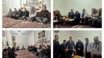 دیدار مدیر حوزه مدیرعامل صبانور با خانواده شهدای دوران دفاع مقدس در یاسوکند