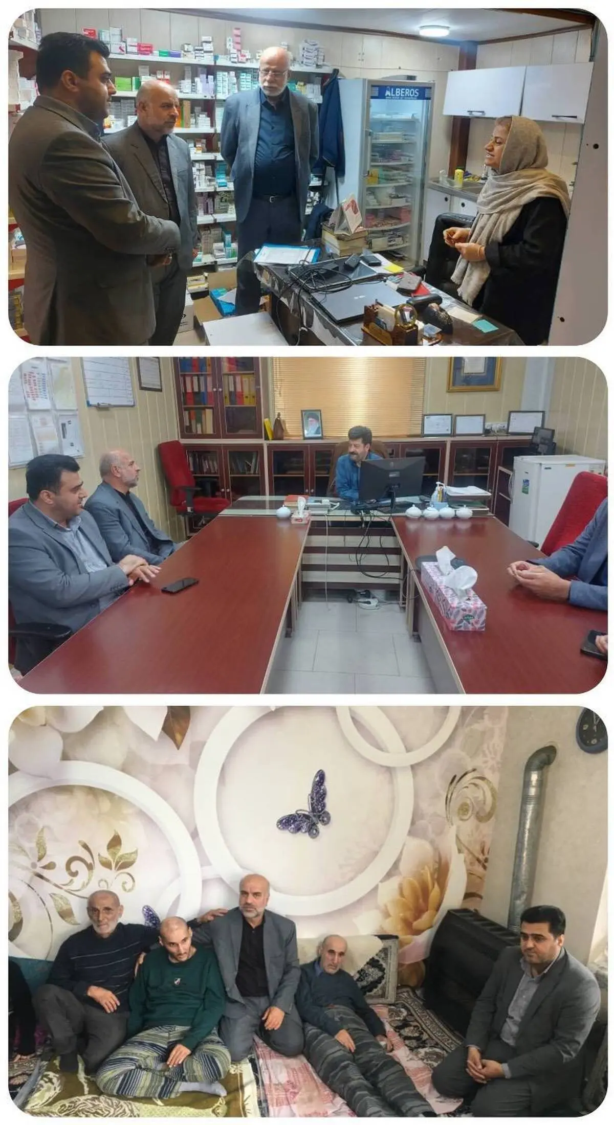 دیدار و بازدید مدیر بیمه دی استان مازندران از سوادکوه به همراه رئیس صندوق فولاد استان