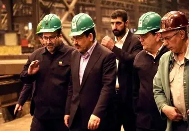 بازدید وزیر صمت از خطوط تولید فولاد خوزستان و نشست تخصصی با مسئولان شرکت