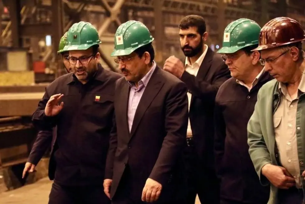 بازدید وزیر صمت از خطوط تولید فولاد خوزستان و نشست تخصصی با مسئولان شرکت