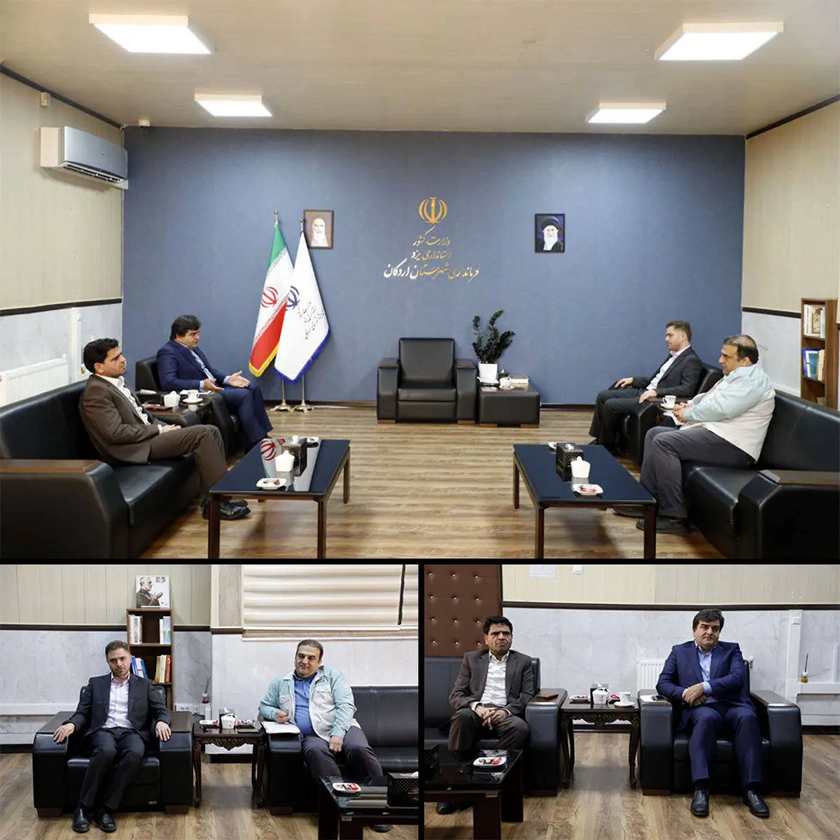 نشست مدیرعامل شرکت آهن و فولاد ارفع و فرماندار اردکان