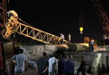 جزئیات حادثه سقوط جرثقیل پل در حال ساخت «شهدای خدمت» 


