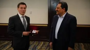 اعطای عالی‌ترین نشان افتخار اتحادیه اقتصادی اوراسیا به وزیر صمت در تقدیر از نقش‌آفرینی در توسعه مناسبات اقتصادی