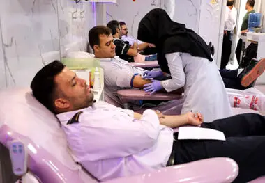 نجات جان بیماران با اهدای خون فولادمردان