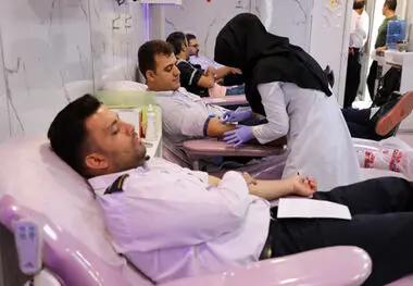 نجات جان بیماران با اهدای خون فولادمردان