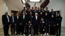 معاون اول رئیس‌جمهور در دیدار با مدال‌آوران پارادو و میدانی قهرمانی جهان:
ورزشکار ایرانی در صحنه مسابقات جهانی با رفتار جوانمردانه خود، توطئه ایران‌هراسی را خنثی می‌کند/ ورزشکارانِ در معرض معلولیت موفق شدند که شعار «ما می‌توانیم» را محقق کنند/ المپیک ۲۰۲
