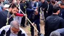 پویش کاشت ۱۵۳هزار نهال به یاد ۱۵۳ شهید مدرسه میناب آغاز شد