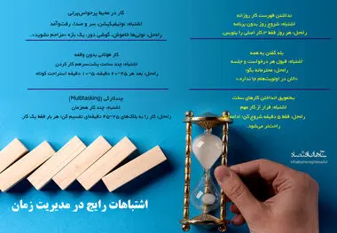 اشتباهات رایج در مدیریت زمان