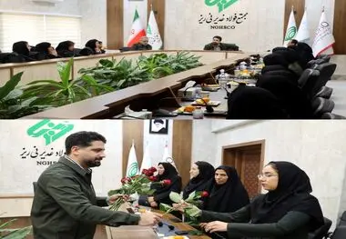 تقدیر از بانوان شاغل در شرکت فولاد غدیر نی‌ریز به مناسبت میلاد حضرت فاطمه(س) و روز زن