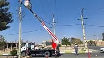 بلوار معلم شهربابک درخشید: ۸۰ چراغ قدیمی با LEDهای پرنور جایگزین شد