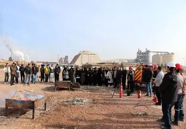بازدید دانشجویان دانشگاه آزاد جاجرم از معدن بوکسیت، کارخانه آلومینا و تولید شمش آلومینیوم به مناسبت هفته پژوهش