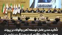 تأکید مدیرعامل توسعه آهن و فولاد بر پیوند صنعت فولاد با اقتصاد دیجیتال در نشست وزیر ارتباطات