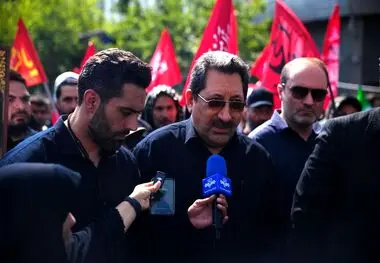حضور وزیر صمت در آیین تشییع پیکر مطهر رهبر شهید امت