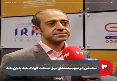 تبعیض در سهمیه‌بندی برق صنعت فولاد باید پایان یابد

