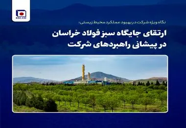 ارتقای جایگاه سبز فولاد خراسان در پیشانی راهبردهای شرکت