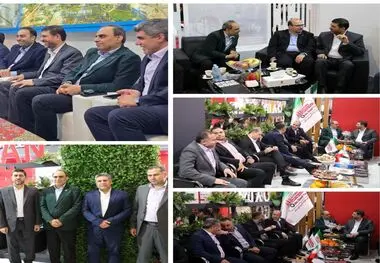بازدید نماینده مردم اهواز از غرفه شرکت فولاد اکسین خوزستان و شرکتهای فولادی استان در نمایشگاه فولاد ۱۴۰۴
