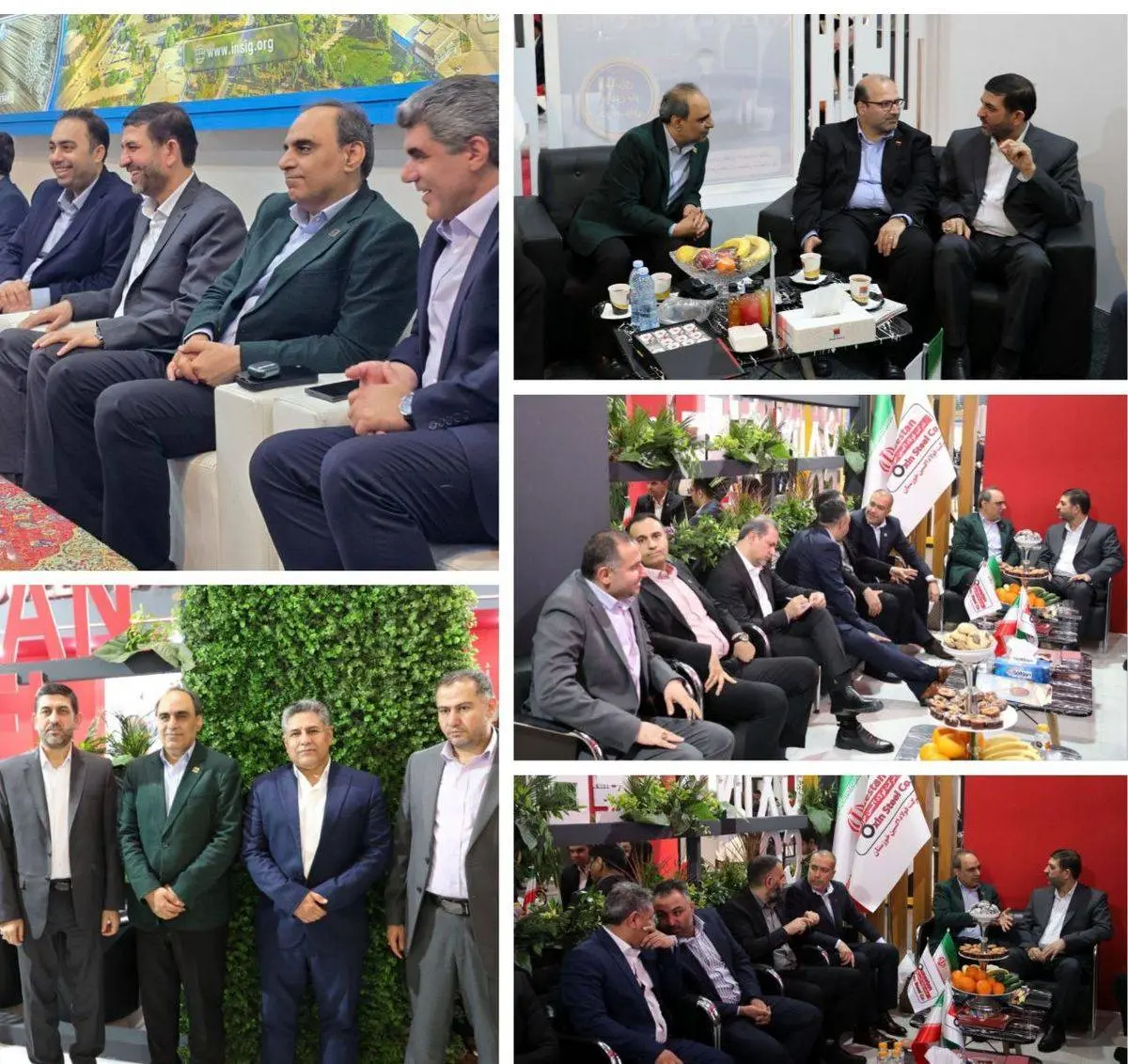 بازدید نماینده مردم اهواز از غرفه شرکت فولاد اکسین خوزستان و شرکتهای فولادی استان در نمایشگاه فولاد ۱۴۰۴