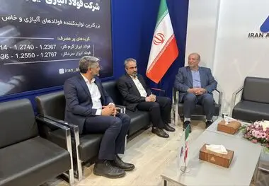 حضور شرکت فولاد آلیاژی مرکزی بافق در دهمین نمایشگاه معدن ، فولاد ایران – یزد