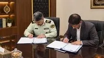 امضای تفاهم‌نامه همکاری توزیع برق شمال کرمان و فراجا برای صیانت از شبکه توزیع برق