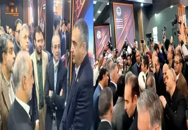 استقبال از حضورگروه شرکت های چادرملو در نمایشگاه کانماین

