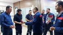 دیدار قائم مقام شرکت فولاد اکسین خوزستان به مناسبت روز آتش نشانی و ایمنی