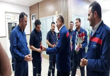 دیدار قائم مقام شرکت فولاد اکسین خوزستان به مناسبت روز آتش نشانی و ایمنی