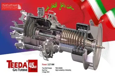 توربین کلاس ۴ مگاواتی تیدا ساخت داخل آماده بهره برداری در پروژه های کشور
