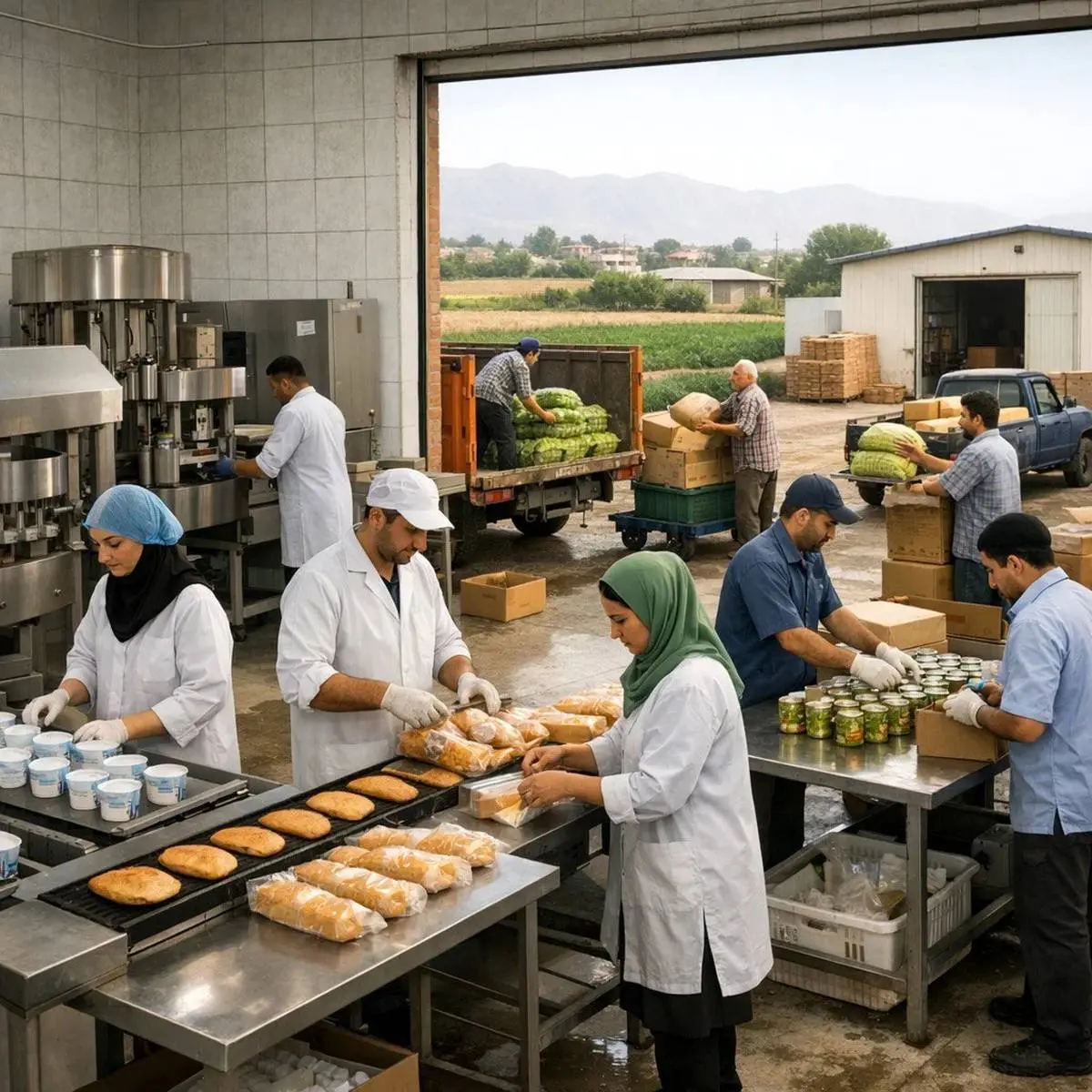 صنایع غذایی، حلقه اتصال تولید و اشتغال