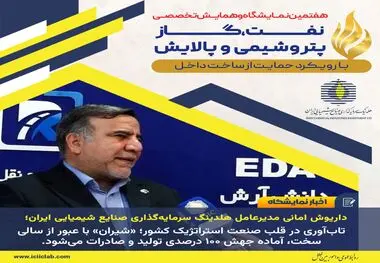داریوش امانی مدیرعامل هلدینگ سرمایه‌گذاری صنایع شیمیایی ایران