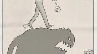 کاریکاتور ـ زباله ریختن