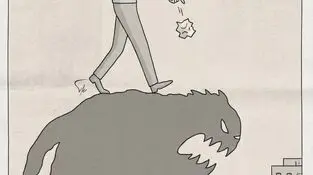 کاریکاتور ـ زباله ریختن